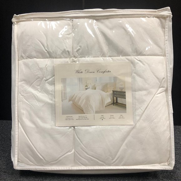 Lightweight All Season Warmth Down Comforter, Twin - Picture 3 of 3